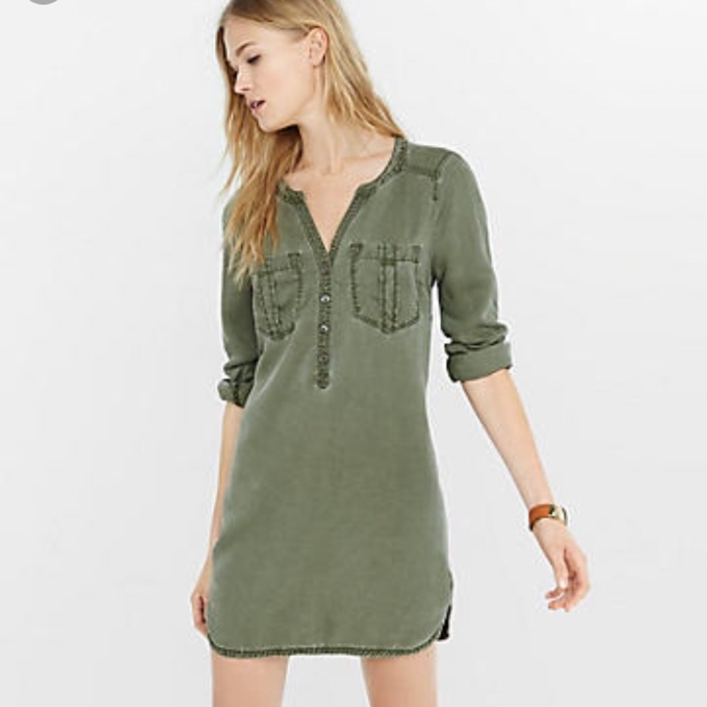 Express Popover Shirt Dress
